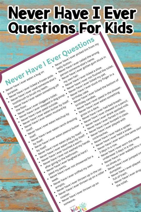Never have I ever Normal questions.